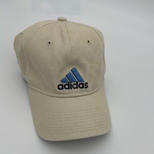 Adidas Tan Cap with Blue Embroidery